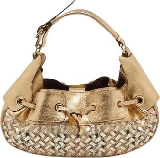 Burberry Pre-owned Bucket Bags, female, Yellow, Size: ONE SIZE Pre-owned Bucket Bag