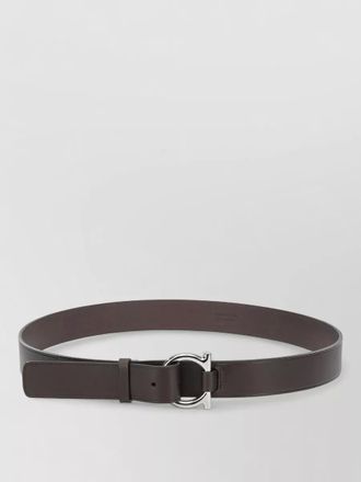Ferragamo gancini leather belt adjustable length design