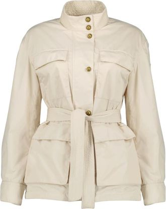 Moncler Maitake Jas met Riem - Dames - Zomerjassen - Beige - L - Jassen