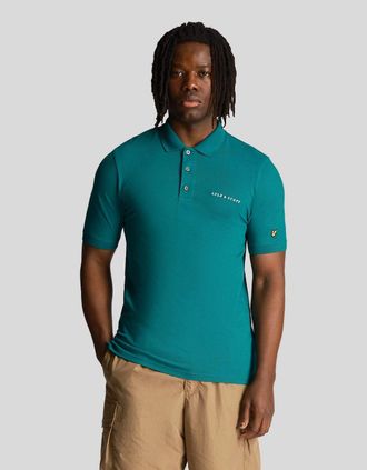 Lyle & Scott Lyle And Scott Mens Embroidered Polo Shirt - Green - Size: 36