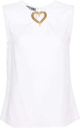 Moschino Mouwloze Tops - Dames - Tops zonder mouwen - Wit - M - Tops
