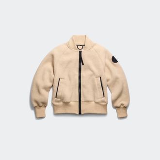 Canada Goose Sierra Fleece Bomber Black Disc (Women, Light Tan, XS)