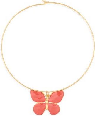 Kenneth Jay Lane Butterfly Pendant Necklace in Gold at Nordstrom Rack
