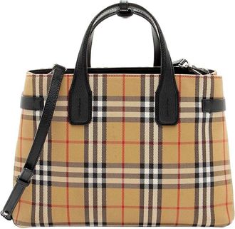 Burberry Vintage Check Banner Medium Tote (Authentic Pre-Loved)