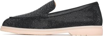 Cesare Gaspari Platform Moccasins Aurea - Zwart - Dames - Loafers - Zwart - 38 EU - Leer - Schoenen