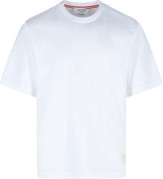 Thom Browne White Cotton T-shirt