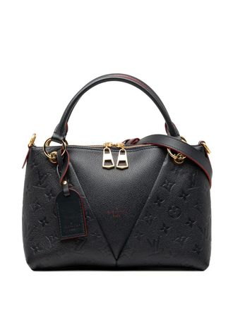 Louis Vuitton Borsa a tracolla V Tote BB in pelle Empreinte con monogramma 2019 - Blu