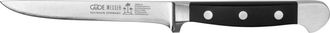 Gude G&uuml;de 1603-13 Alpha Serie Coltello Da Disosso 13 Cm Acciaio Al Cromo-molibdeno-vanadio Manico Pom Nero Colore Nero