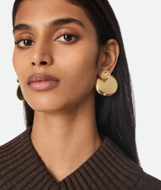 Bottega Veneta Large Concave Earrings - Bottega Veneta