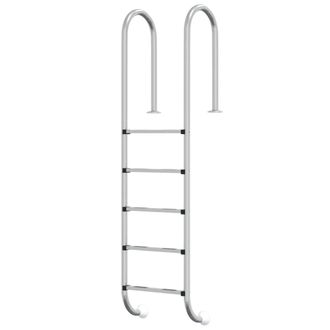 vidaXL Vidaxl - Escalera Para Piscina Acero Inoxidable 304 54x38x211 Cm