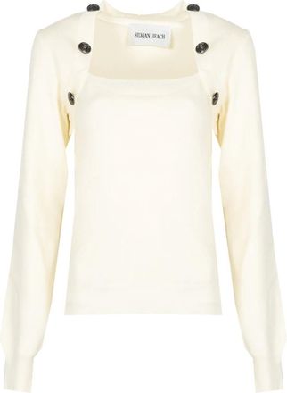 Silvian Heach Maglia Girocollo - - Knitwear - Donna - Beige - M