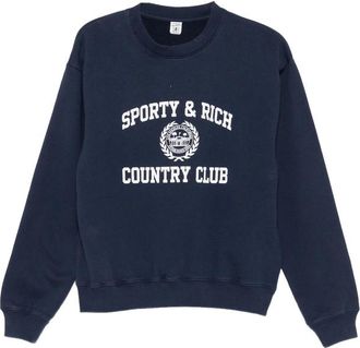 Sporty & Rich Country Club Logo-print Sweater