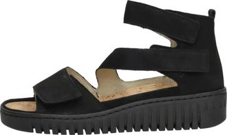 Waldl&auml;ufer H-Willow Sandalen Plat - Dames - Sandalen - Zwart - 36 1/2 EU - Schoenen