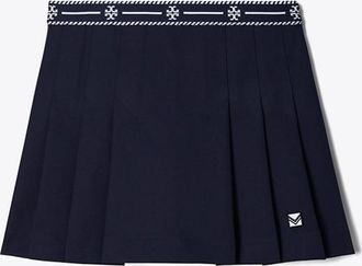 Tory Burch Womens Tech Twill Logo Tape Tennis Skirt, size 10