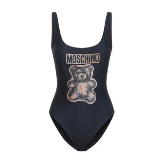 Moschino One-piece, female, Black, Size: 2XS One-piece Swimsuit