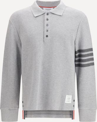 Thom Browne Polo a maniche lunghe Piqu&eacute; Man 1