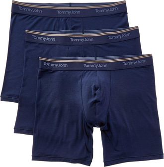 Tommy John Set Of 3 Ultra Soft Flex 6In Boxer Brief