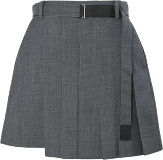 sacai Suiting Pleated Tailored Shorts