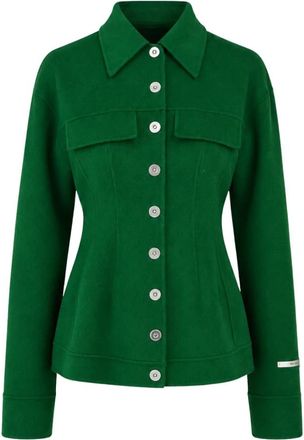 Sportmax Spxarena Jas - Dames - Zomerjassen - Groen - M - Wol - Jassen