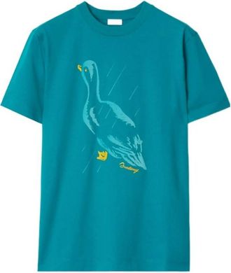 Burberry Duck Print Cotton Jersey T-Shirt, Size XX-Small