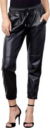 David Lerner Vegan Ankle Zip Jogger In Black