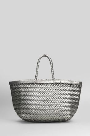 Dragon Diffusion Bamboo 3 Jump Small Tote In Gunmetal Leather