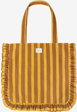 Loeffler Randall Gestreifter Shopper aus Baumwolle Justine
