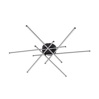 Lindby L&aacute;mpara de techo led de aluminio negro