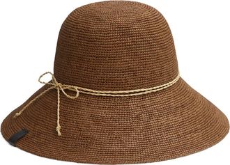 Rag & Bone Woven Raffia Bucket Hat in Brown at Nordstrom, Size Medium