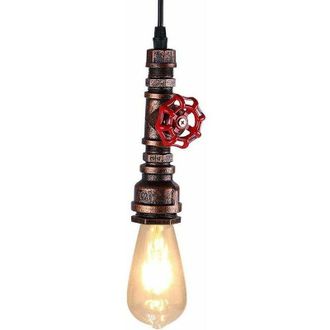 OEM L&aacute;mpara De Ara&ntilde;a Retro Creativa, Estilo Industrial, Con Forma De Tuber&iacute;a De Agua De Hierro, Colgante Art Deco, Con Casquillo E27, 60 W M&aacute;x., Ideal Par
