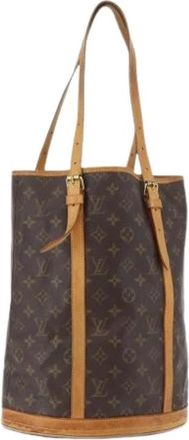 Louis Vuitton Pre-owned Bucket Bags, female, Brown, Size: ONE SIZE Pre-owned Monogram Bucket Bag