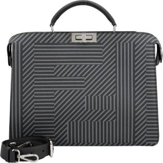 Fendi Pre-owned Peekaboo ISee U Medium - Dames - Vintage Handtas - Grijs - ONE Size - Leer - Vintage