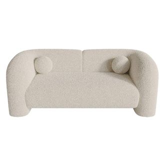 Sia Home Sof&aacute; 2 plazas tejido de rizo crema