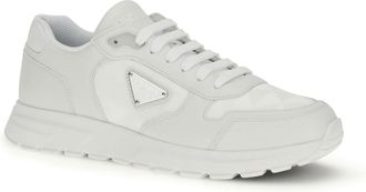 Prada Re-Nylon and Leather Sneaker - White