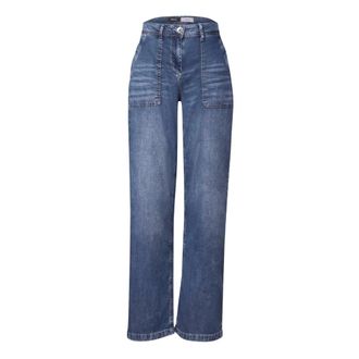 Cecil Dames, Jeans, Blauw, Maat: W34 L30 Denim