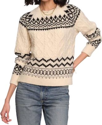 Heartloom Annora Sweater In Ivory/black
