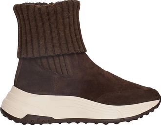 Hogan Schoenen, Dames, Bruin, 39 EU, Leer, H669 Hi-Fi Chelsea Boot