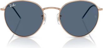 Ray-Ban ROUND REVERSE Dark Blue Round Unisex Sunglasses RBR0103S 92023A 55