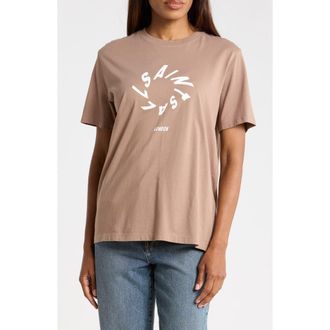 AllSaints Halo Boyfriend Tee in Pine Bark Brown at Nordstrom Rack, Size X-Small