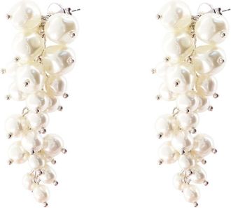 Simone Rocha Womens Cluster Earrings - Simone Rocha Synthetic Pearls Ivory Synthetic_pearls Jewelry-Watches