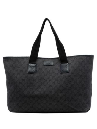 Gucci 2016-2025 GG Denim tote bag - Grey
