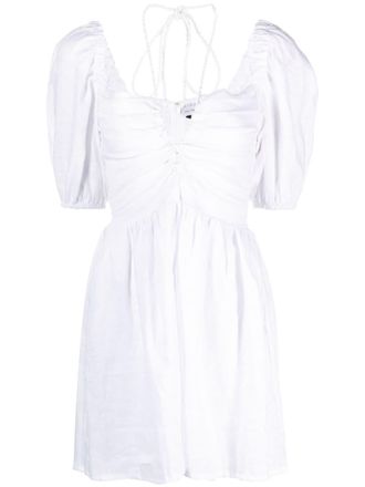 Faithfull The Brand Palacio linen minidress - White