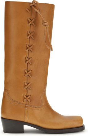 PARIS TEXAS Womens Boots Roxanne Tan Calf Leather