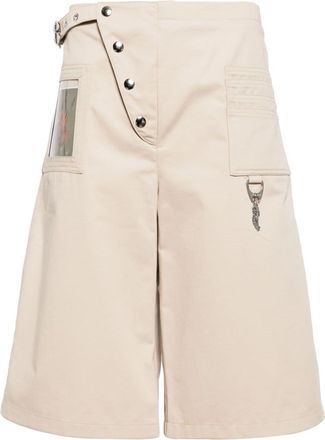 Chopova Lowena wide-leg cotton shorts - women - BCI Cotton - S - Neutrals