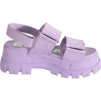 Buffalo Aspha Snd Platform Sandal in Croco Lavender at Nordstrom, Size 37