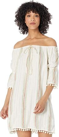 America & Beyond America & Beyond Aurora Rose Dress Large White Off Shoulder Tunic JZZ53