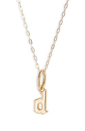 Miranda Frye Sophie Customized Initial Pendant Necklace in Gold - D at Nordstrom