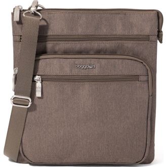 Baggallini Out And About Crossbody Bag in Dark Umber Heritage at Nordstrom