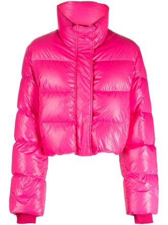 Juun.J Cropped donsjack - Roze