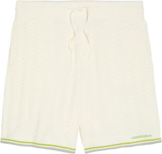 Casablanca Casablanca Tennis Striped Boucl&eacute; Shorts - White - XL